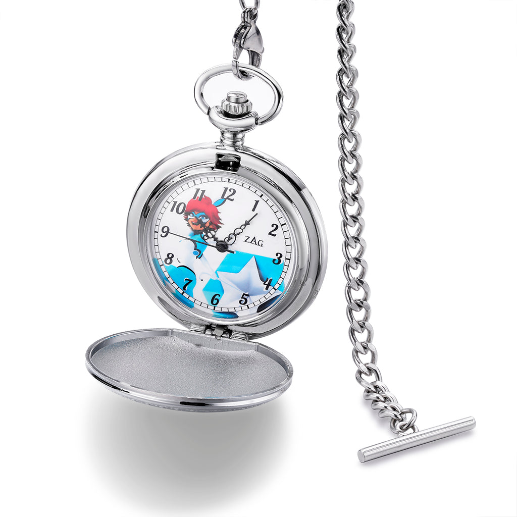 Rabbit Miraculous Pocket watch inspired by Alix K own from the TV show Miraculous