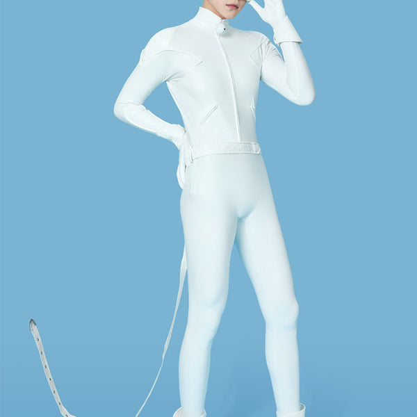 Miraculous Cat Blanc Cosplay Costume Set - Adult