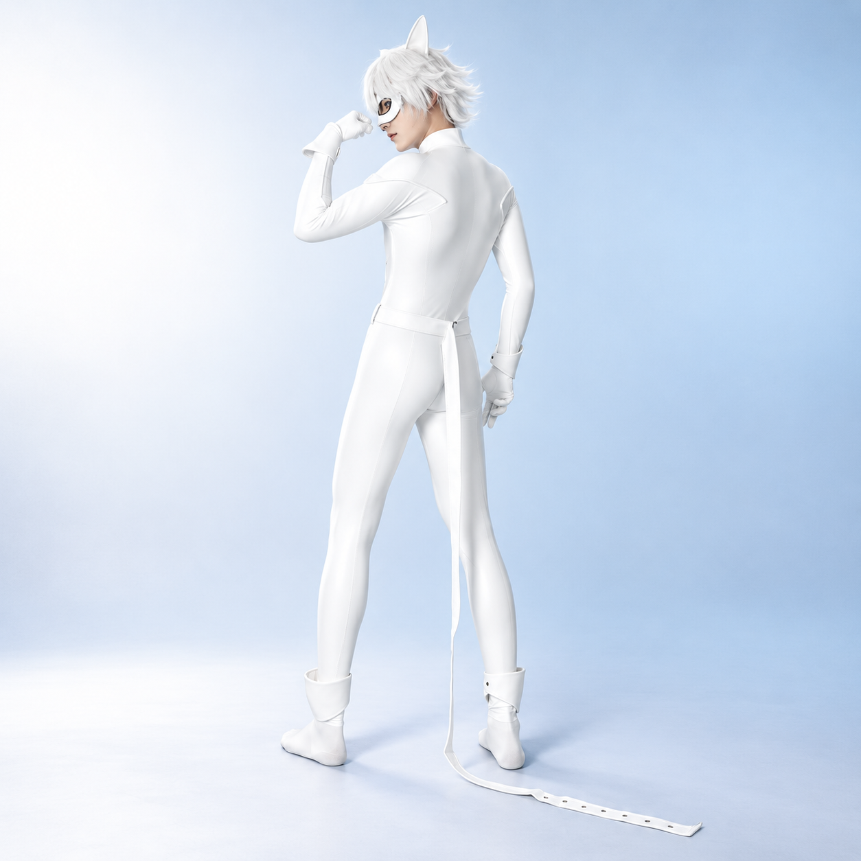 Miraculous Cat Blanc Cosplay Costume Set - Adult