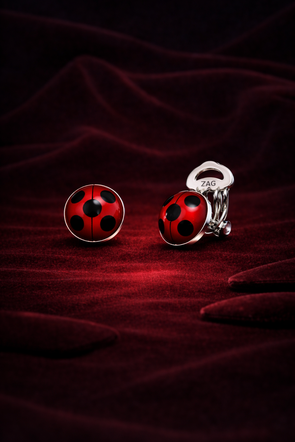 Miraculous Ladybug Earrings clip on