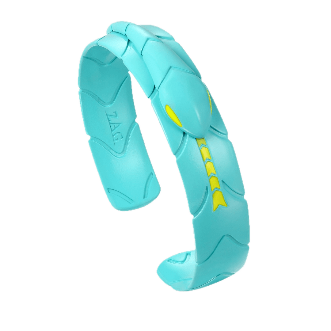 Bracelet Miraculous Carapace – Acier Inoxydable émail Phosphorescent, 38x26 Mm – Collection Officielle Ladybug – Noir Ajustable