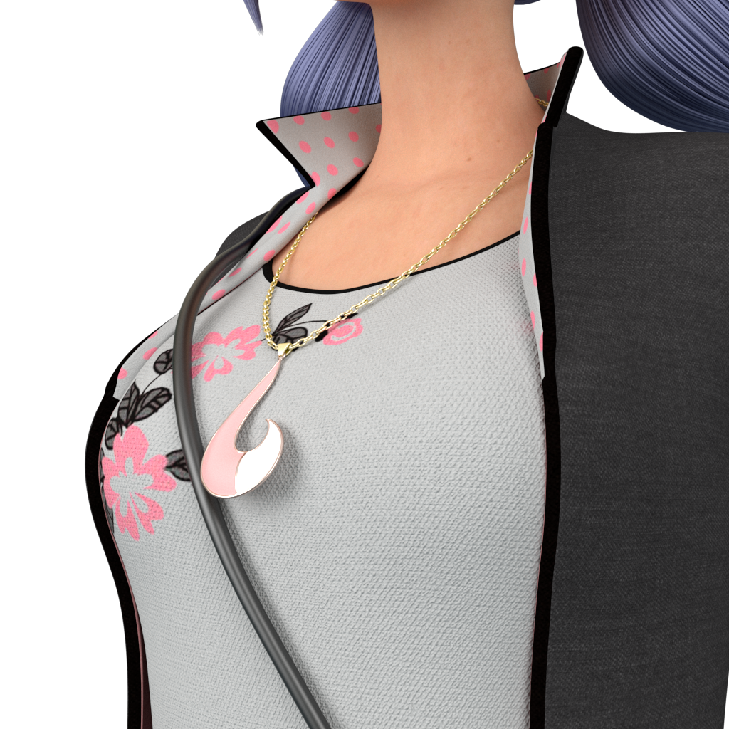 Miraculous Fox Marinette Camouflage Necklace