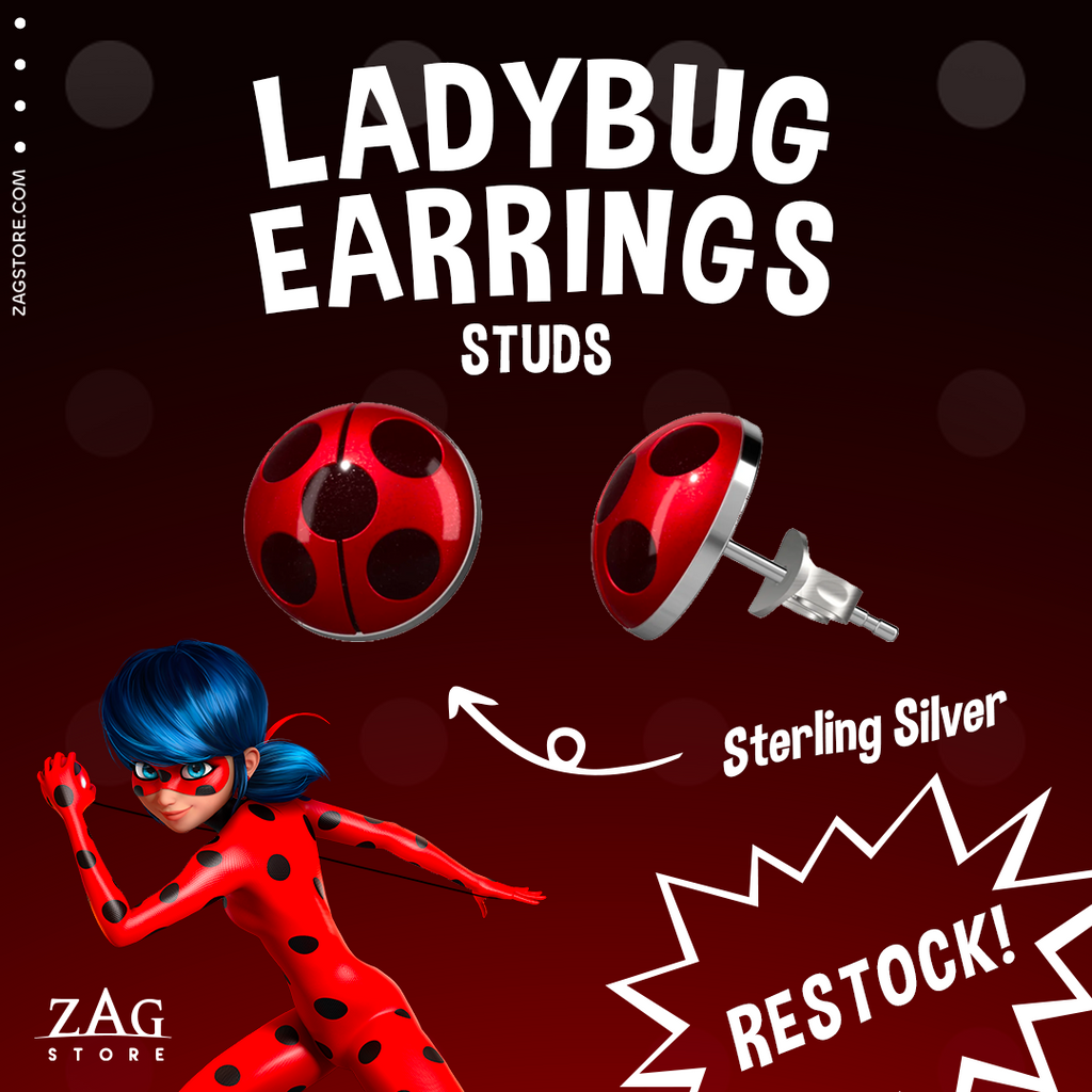 Miraculous Ladybug Earrings (STUDS)