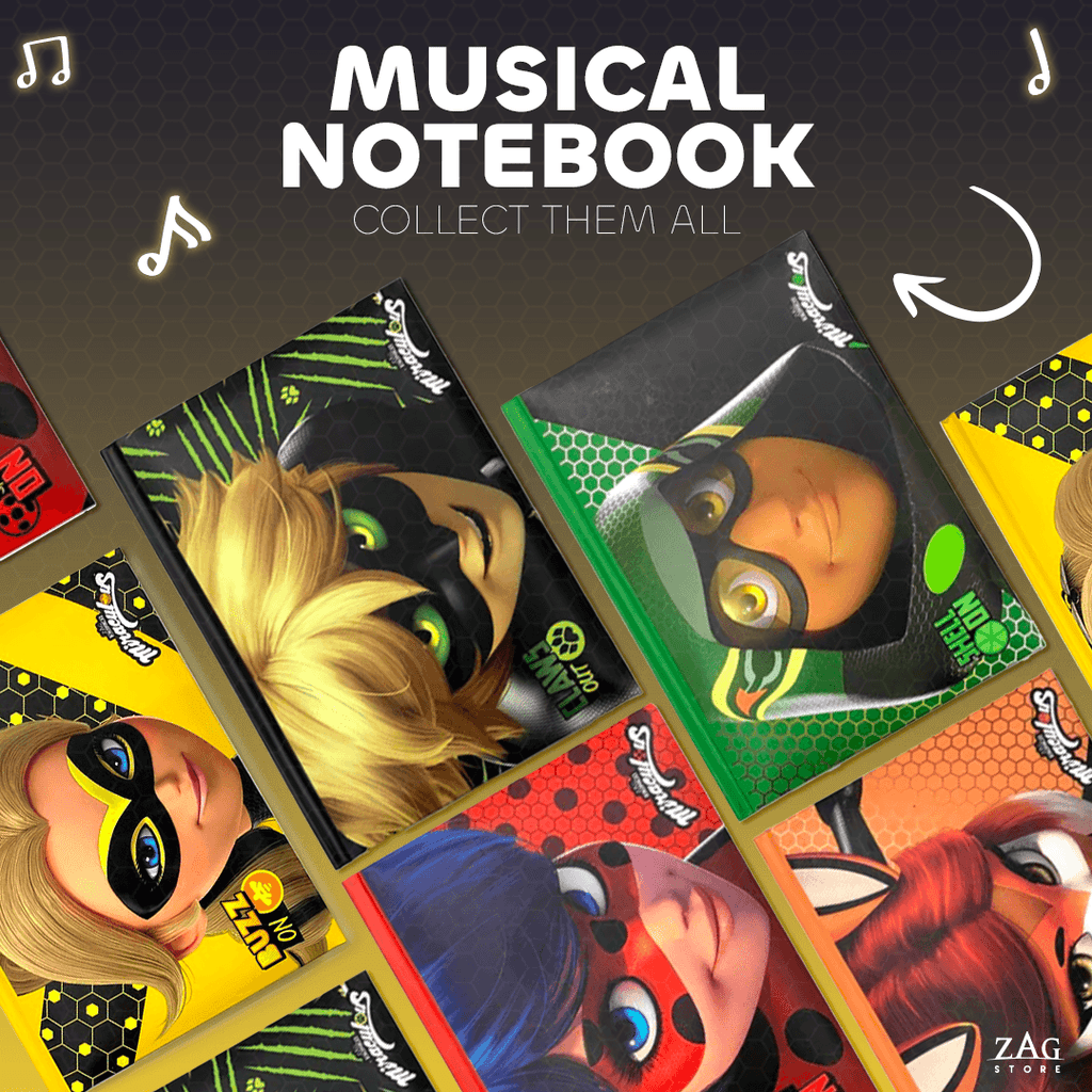 Musical Notebook Cat Noir | Zag Store