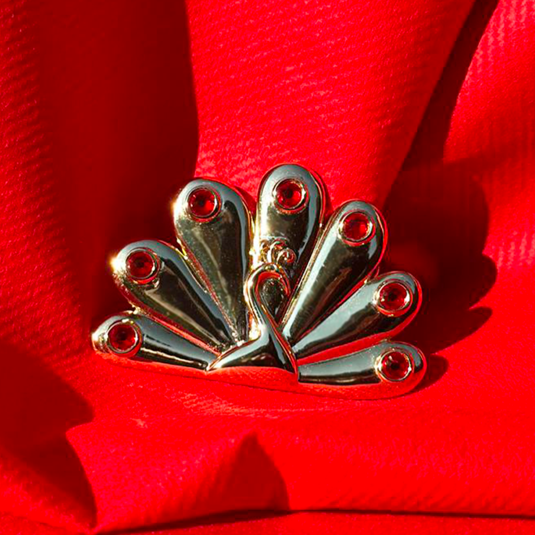 Miraculous Ladybug Gabriel Agreste Peacock Brooch Pin Gold