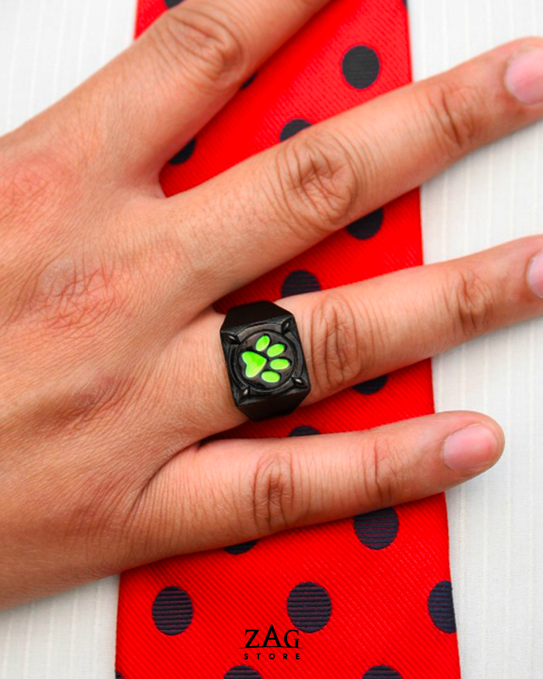 cat noir paw ring 
