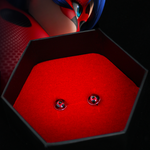 Miraculous ladybug spots on transformed activated earrings