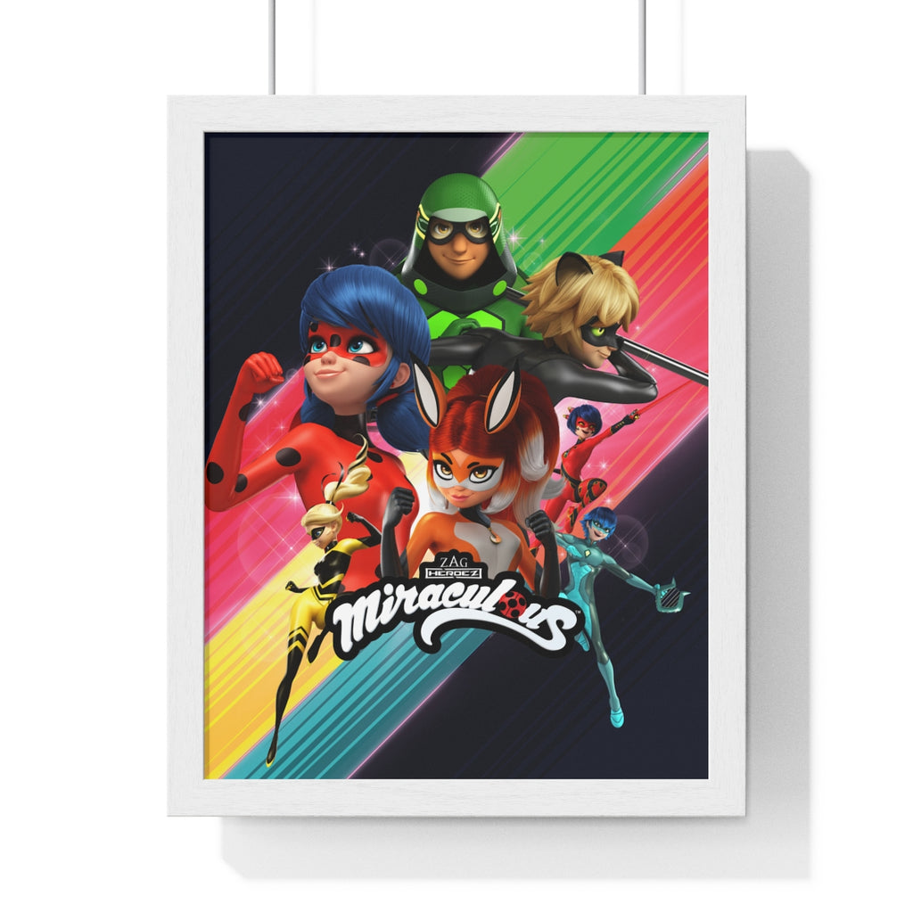 Miraculous Team Premium Framed Vertical Poster