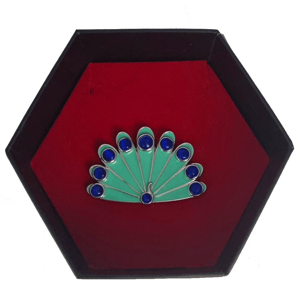 Miraculous Peacock Camouflage Brooch | Zag Store